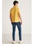 Chrıs Erkek Regular Kalıp %100 Pamuk Sarı Polo Yaka T-shirt 5
