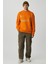 Cassy Erkek Organik Pamuklu Yumuşacık Baskı Detaylı Hardal Sweatshirt 2