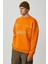 Cassy Erkek Organik Pamuklu Yumuşacık Baskı Detaylı Hardal Sweatshirt 4