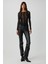 Alıyah Kadın Slim Fit Uzun Kollu Siyah Bluz 2