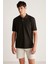 Chrıs Erkek Regular Kalıp %100 Pamuk Siyah Polo Yaka T-shirt 4