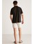 Chrıs Erkek Regular Kalıp %100 Pamuk Siyah Polo Yaka T-shirt 5