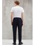 Blaz Erkek Dokuma Beli Lastikli Slim Fit Kesimli Kordonlu Cepli Lacivert Pantolon 6