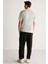 Bastıan Erkek Oversize Fit %100 Pamuk Kalın Dokulu Baskılı Gri T-shirt 6