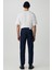 Bruno Erkek Regular Fit Rahat Kesim Kalın Dokulu Yıkama Efektli Magic Denim Koyu Mavi Jeans 5