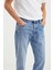 Bruno Erkek Denim Regular Rahat Kalıp Kalın Dokulu Yıkama Efektli Mavi Jeans 4