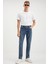 Antonıa Erkek Tappared Fit Boru Paça Kalın Dokulu Esnek Yapılı Magic Denim Kot Açık Mavi Jeans 2