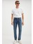 Antonıa Erkek Tappared Fit Boru Paça Kalın Dokulu Esnek Yapılı Magic Denim Kot Açık Mavi Jeans 3