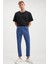 Antonıa Erkek Tappared Fit Boru Paça Kalın Dokulu Esnek Yapılı Magic Denim Kot Mavi Jeans 3