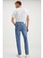 Davın Erkek Denim Kalın Dokulu Slim Fit Kalıplı Açık Mavi Jeans 6