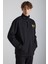 Galıcıa Erkek Diagonel Kumaşlı Dik Yakalı Çıtçıt Kapamalı Baskılı Siyah Sweatshirt 5