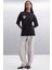 Enya Kadın Baskı Detaylı Oversize Fit Bol Kesim Bisiklet Yakalı %100 Organik Pamuklu Siyah T-shirt 3