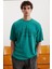 Norıs Erkek Regular Fit Pamuk Baskılı Yeşil T-shirt 1