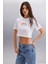 LUDMILLA 100% Pamuk Kadın T-Shirt Beyaz T-Shirt 4
