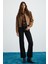 Marquesha Kadın Crop Wild Vintage Kahverengi Ceket 1