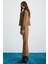 Marquesha Kadın Crop Wild Vintage Kahverengi Ceket 4