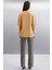 Malıka Kadın %100 Organik Pamuklu Şehir Tema Baskılı Oversize Bisiklet Yaka Bej T-shirt 6