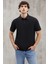 Eddıe Erkek Slim Fit %100 Pamuk Siyah Polo Yaka T-Shirt 1