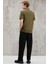 Eddıe Erkek Slim Fit %100 Pamuk Haki Polo Yaka T-Shirt 5