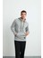 Jorge Erkek Yumuşacık Kapüşonlu Organik Pamuk Kanguru Cepli Regular Grimelanj Sweatshirt 1