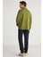 JOHN Erkek Polo Sweat Gömlek Yakalı Arkası Uzun Yırtmaçlı Diagonel Kumaşlı Haki Sweatshirt 7