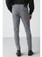 Johen Erkek Skinny Fit Yıpratmalı Esnek Yapılı Kalın Dokulu Denim Gri Jeans 5