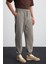 Rowan Erkek Organik Pamuklu Relaxed Fit Içi Polarlı Süs Etiketli Jogger Gri Eşofman Altı 3