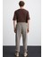 Rowan Erkek Organik Pamuklu Relaxed Fit Içi Polarlı Süs Etiketli Jogger Gri Eşofman Altı 5
