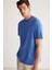 Rudy Erkek Slim Fit %100 Pamuklu Orta Kalınlıkta Mavi T-Shirt 3