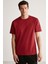 Rudy Erkek Slim Fit %100 Pamuklu Orta Kalınlıkta Bordo T-Shirt 1