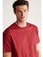 Rudy Erkek Slim Fit %100 Pamuklu Orta Kalınlıkta Bordo T-Shirt 3