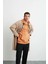 Jorge Erkek Yumuşacık Kapüşonlu Organik Pamuk Kanguru Cepli Regular Turuncu Sweatshirt 7