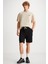 Uncertain Erkek Comfort Fit Siyah Şort & Bermuda 2