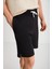 Uncertain Erkek Comfort Fit Siyah Şort & Bermuda 5