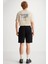 Uncertain Erkek Comfort Fit Siyah Şort & Bermuda 6