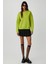 Vaneltına Kadın Içi Polarlı 3 Iplik Organik Pamuk Oversize Basic Bisiklet Yaka Fıstık Yeşili Sweatshirt 5