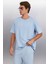 Uncertain Erkek Comfort Fit Mavi Şort & Bermuda 3
