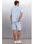 Uncertain Erkek Comfort Fit Mavi Şort & Bermuda 5