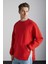 Santıagos Erkek Pamuk-Polyester Kırmızı Sweatshirt 1
