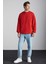 Santıagos Erkek Pamuk-Polyester Kırmızı Sweatshirt 2
