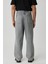 Mıkal Erkek Baggy Bol Paça Denim Gri Jeans 7
