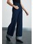 Reıne Kadın Regular Fit Yüksek Bel Katlamalı Paça Detaylı Premium Mavi Jeans 3