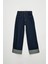 Reıne Kadın Regular Fit Yüksek Bel Katlamalı Paça Detaylı Premium Mavi Jeans 8