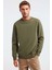 Travis Erkek Yumuşacık Kumaşlı Regular Fit Yuvarlak yakalı Haki Sweatshirt 1