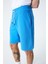 Uncertaın Erkek Comfort Fit Saks Mavi Şort & Bermuda 3