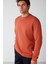 Travis Turuncu Renk Bisiklet Yaka Sweatshirt M 3