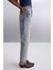 Suada Kadın Jogger Yıkamalı Yırtık Detaylı %100 Pamuk Regular Paça Uzun Boy Mavi Jeans 5