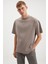 Sterlıng Erkek Oversize Fit Yagmur Damlacıklı Görüntülü Özel Dokulu Vizon T-Shirt 1