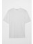 Solo Erkek %100 Organik Pamuklu Kalın Dokulu Comfort Fit Bisiklet Yakalı Beyaz T-shirt 1