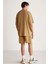 Jeffrey Erkek 2 Li Set Oversize Soluk Efektli Nakışlı Haki Alt-üst Takım 7